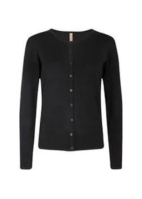 Cardigan soyaconcept "Soya Concept Cardigan SC-DOLLIE 446..", Damen, Gr. XL, 9999 schwarz, Obermaterial: 75% Viskose, 25% Nylon, Strickjacken