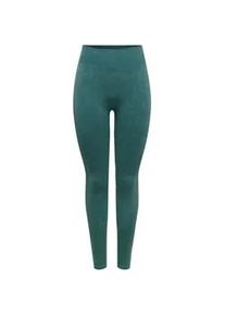 Funktionstights Only Play "ONPEDDA HW SEAM SCRUNCH TIGHTS NOOS", Damen, Gr. S, N-Gr, mediterranea detail:with wash, Jersey, Obermaterial: 92% Polyamid, 8% Elasthan, unifarben, sehr bequem, Hosen
