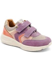 Sneaker bisgaard "yuki glitter", Damen, Gr. 27, lila, Leder, Synthetik, Textil, Schuhe Sneaker, Chunky Sneaker mit Plateausohle, Gr&ouml;&szlig;enschablone zum Download