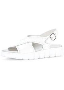 Plateausandaletten Gabor "Plateau Sandale", Damen, Gr. 42, wei&szlig;, Schuhe