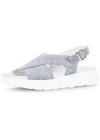 Plateausandaletten Gabor "Plateau Sandale", Damen, Gr. 40,5, blau, Schuhe