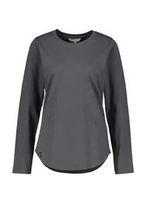 alife and kickin Langarmshirt ALIFE & KICKIN "Damen LeabellaAK A", Damen, Gr. M, iron gate, 100% Baumwolle (Bio), Shirts Langarmshirt