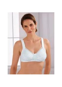 w&auml;schepur B&uuml;gelloser BH W&Auml;SCHEPUR, Damen, Gr. 100, Cup D, wei&szlig;, mint, bedruckt, 82% Polyamid, 18% Elasthan, BHs