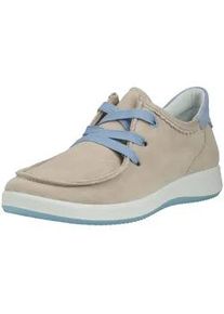 Sneaker Ara "Ara Sneaker Veloursleder", Damen, Gr. 41,5, beige, blau, Veloursleder, Schuhe Sneaker