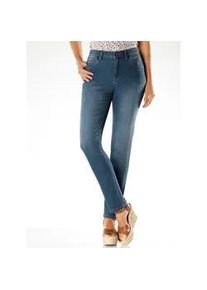 5-Pocket-Jeans Inspirationen, Damen, Gr. 25, Kurzgr&ouml;&szlig;en, blau, bleached, 78% Baumwolle, 20% Polyester, 2% Elasthan, unifarben, lang, Jeans 5-Pocket-Jeans