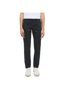Slim-fit-Jeans Mustang "Style Crosby Relaxed Slim", Damen, Gr. 38, L&auml;nge 32, schwarz (super schwarz), Denim/Jeans, Obermaterial: 85% Baumwolle, 10% Elastomultiester, 5% Elasthan, slim fit, Jeans Slim-fit-Jeans