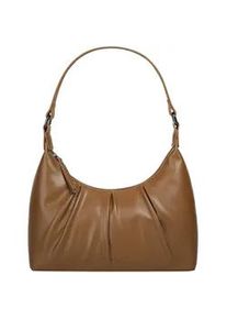 Umh&auml;ngetasche Bugatti "MILA", Damen, Gr. B/H/T: 27cm x 24cm x 9cm onesize, braun (cognac), Kunstfaser, Taschen Umh&auml;ngetasche