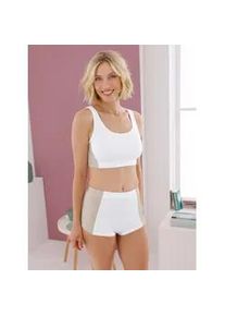 w&auml;schepur Bustier W&Auml;SCHEPUR, Damen, Gr. 44/46, wei&szlig;, hellgrau, 75% Baumwolle, 25% Polyester, BHs Bustier