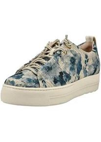 Plateausneaker Paul Green "Paul Green Sneaker Textil", Damen, Gr. 38,5, blau, Textil, Schuhe Plateausneaker