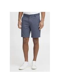 Chinoshorts Blend "BHAmur", Herren, Gr. 3XL, US-Gr&ouml;&szlig;en, marineblaus, 79% Polyester, 19% Viskose, 2% Elasthan, regular fit kurz, Hosen Chinoshorts, Chino Shorts mit Nadelstreifen