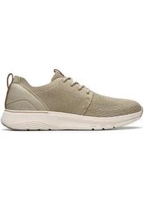Sneaker Clarks "Motion Trek", Herren, Gr. 40, beige, Kunstfaser, Schuhe Sneaker, mit sto&szlig;absorbierender und dynamischer Sohle