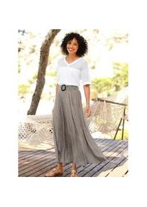 Ajourpullover Heine "Pullover", Damen, Gr. 48, ecru, 100% Baumwolle, unifarben, Pullover