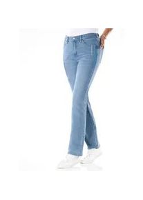 Bequeme Jeans Classic Basics, Damen, Gr. 48, Normalgr&ouml;&szlig;en, blau, bleached, 81% Baumwolle, 17% Polyester, 2% Elasthan, unifarben, lang, Jeans