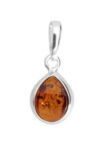 Kettenanh&auml;nger OSTSEE-SCHMUCK "- Enela - Silber 925/000 - Bernstein" Gr. 24, silber (silber 925, silberfarben, wei&szlig;), Schmuckanh&auml;nger, Damen, Silber 925 (Sterlingsilber), Kettenanh&auml;nger