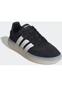 Sneaker Adidas SPORTSWEAR "BARREDA DECODE KIDS", M&auml;dchen, Gr. 39, core schwarz, ftwr wei&szlig;, core wei&szlig;, Leder, Textil, Schuhe Sneaker, inspiriert vom Adidas Handball Spezial, f&uuml;r Kinder & Jugendliche