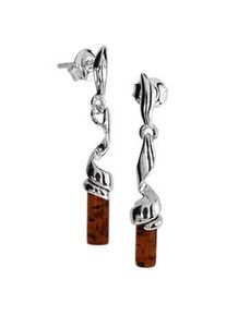 Paar Ohrh&auml;nger OSTSEE-SCHMUCK "- Ella - Silber 925/000 - Bernstein" Gr. 32, silber (silber 925, silberfarben, wei&szlig;), Ohrringe, Damen, Silber 925 (Sterlingsilber)