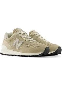 Sneaker New Balance "574", Damen, Gr. 36,5, beige, Leder, Synthetik, Textil, Schuhe Sneaker