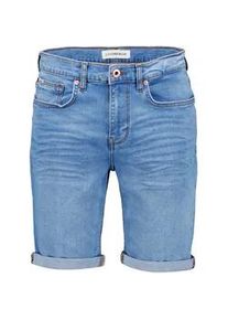 Shorts LINDBERGH "Jeans-Shorts Regular Fit", Herren, Gr. L, pale blau, Obermaterial: 89% Baumwolle, 9% Polyester, 2% Elasthan, regular fit, Hosen Shorts