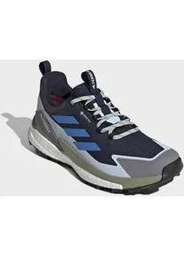 Wanderschuh Adidas TERREX "TERREX FREE HIKER 2.0 LOW GORE-TEX", Herren, Gr. 42,5, legend ink, ray blau, crystal sky, Synthetik, Textil, Schuhe Wanderschuh, wasserdicht