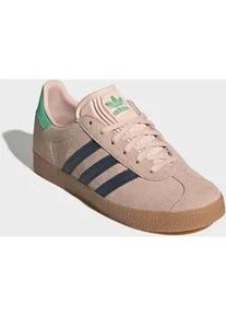Sneaker Adidas ORIGINALS "GAZELLE", M&auml;dchen, Gr. 38,5, blush pink, night indigo, hi, res gr&uuml;n, Leder, Synthetik, Schuhe Sneaker, f&uuml;r Kinder und Jugendliche