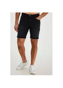 Jeansshorts Blend "BHGrilitsch", Herren, Gr. S, US-Gr&ouml;&szlig;en, blau (denim schwarz), Web, 98% Baumwolle, 2% Elasthan, unifarben, Basic, normal kurz, Jeans Jeansshorts, Stilvolle 5-Pocket-Jeansshorts mit leichten Destroyed-Effekten