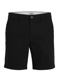 Jack & Jones PlusSize Cargoshorts "JPSTCOLE DYLAN CARGO SHORTS MID PLS", Herren, Gr. 46 (6XL), N-Gr, schwarz, Web, Obermaterial: 98% Baumwolle, 2% Elasthan, JACK & JONES PLUSSIZE, unifarben, relaxed fit, Hosen