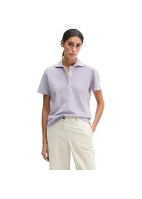 Marc O'Polo Poloshirt MARC O'POLO "aus Garment-Dyed-Piqu&eacute;-Jersey", Damen, Gr. S, dusty lavender, Obermaterial: 100% Baumwolle, unifarben, regular fit, normaler Saum, Shirts