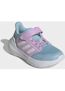 Sneaker Adidas SPORTSWEAR "TENSAUR RUN 2.0 KIDS", M&auml;dchen, Gr. 33, icey blau, ftwr wei&szlig;, bliss lila, Synthetik, Textil, Schuhe Sneaker, mit Klettverschluss, f&uuml;r Kinder & Jugendliche