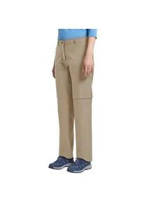 Zip-off-Hose Jack Wolfskin "PICO TRAIL ZIP OFF PANTS W", Damen, Gr. 46, N-Gr, hazel wood, Obermaterial: 100% Polyester. Futter: 100% Polyester, Hosen, Atmungsaktiv & schnell trocknend & zwei Tragevarianten