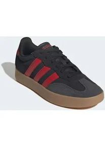 Sneaker Adidas SPORTSWEAR "BARREDA", Herren, Gr. 41, core schwarz, better scarlet, gum10, Leder, Synthetik, Schuhe Sneaker, inspiriert vom Design des Adidas handball spezial