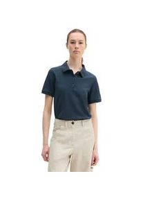 Marc O'Polo Poloshirt MARC O'POLO "aus Piqu&eacute;-Jersey", Damen, Gr. L, deep night blau, Obermaterial: 96% Baumwolle, 4% Elasthan, unifarben, regular fit, Shirts