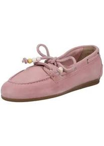 Bootsschuh Pavement "Pavement Halbschuhe Veloursleder", Damen, Gr. 38, rose, Veloursleder, Schuhe Bootsschuh