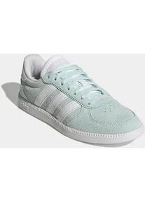 Sneaker Adidas SPORTSWEAR "BREAKNET SLEEK", Damen, Gr. 42, halo mint, cloud wei&szlig;, cloud wei&szlig;, Leder, Synthetik, Schuhe Sneaker