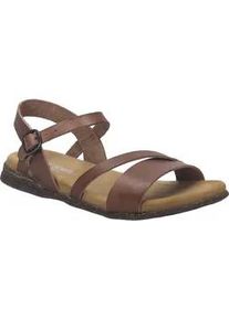 Sandale Josef Seibel "Fabricia 02, cognac", Damen, Gr. 40, braun (cognac), Obermaterial: 100% Rindsleder Leather cow., Schuhe Sandale