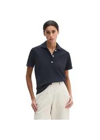 Marc O'Polo Poloshirt MARC O'POLO "aus Garment-Dyed-Piqu&eacute;-Jersey", Damen, Gr. S, deep night blau, Obermaterial: 100% Baumwolle, unifarben, regular fit, normaler Saum, Shirts