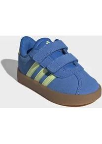 Sneaker Adidas SPORTSWEAR "VL COURT 3.0", M&auml;dchen, Gr. 21, bright royal, pulse lime, gum10, Leder, Synthetik, Schuhe Sneaker, f&uuml;r Kinder, inspiriert vom Design des Adidas samba