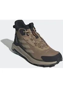 Wanderschuh Adidas TERREX "TERREX ANYLANDER MID", Damen, Gr. 47, cardboard, blanch cargo, shadow olive, Textil, Schuhe Wanderschuh