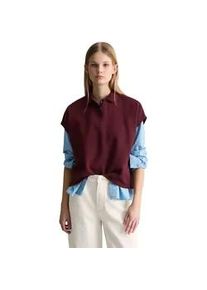 Marc O'Polo Poloshirt MARC O'POLO DENIM "aus Organic Cotton", Damen, Gr. XL, merlot rot, Obermaterial: 100% Baumwolle, unifarben, Shirts