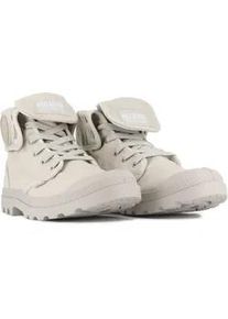 Schn&uuml;rboots Palladium "BAGGY", Damen, Gr. 43, natural grau, Textil, Schuhe Schn&uuml;rboots, Schn&uuml;rstiefel aus Canvas, umklappbarer Schaft