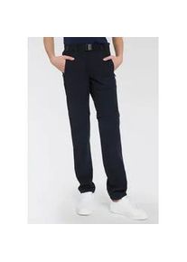 Zip-off-Hose CMP "KID ZIP-OFF-PANT", Kinder, Gr. 164, N-Gr, blau (antracite), Obermaterial: 89% Polyester, 11% Elasthan, Hosen, Elastisch & Atmungsaktiv & Schnell trocknend & f&uuml;r Kinder