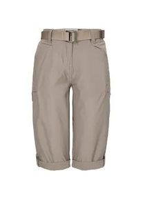 3/4-Hose "GS 9 WMN PNTS", Damen, Gr. 44, Normalgr&ouml;&szlig;en, sand, Obermaterial: 100% Polyester;Futter: 80% Polyester, 20% Baumwolle, G.I.G.A. DX BY KILLTEC, Hosen, Schnelltrocknende Caprihose mit G&uuml;rtel und 6 Taschen