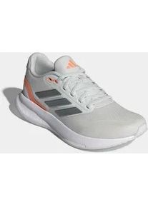 Laufschuh Adidas PERFORMANCE "RUNFALCON 5", Damen, Gr. 38, crystal wei&szlig;, iron metallic, beam orange, Synthetik, Textil, Schuhe Laufschuh