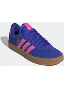 Sneaker Adidas SPORTSWEAR "VL COURT 3.0", Damen, Gr. 38, lucid blau, lucid pink, gum10, Leder, Synthetik, Schuhe Sneaker, inspiriert vom Design des Adidas samba
