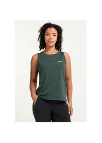 Tanktop Jack Wolfskin "WILDTRAIL TANK TOP W", Damen, Gr. XS (34), sago palm, Obermaterial: 100% Polyester, normal, Rundhals, Tops Tanktop