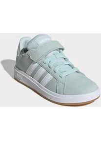 Sneaker Adidas SPORTSWEAR "GRAND COURT 00S KIDS", M&auml;dchen, Gr. 33, halo mint, cloud wei&szlig;, gum 3, Leder, Textil, Schuhe Sneaker, Design auf den Spuren des Adidas Superstar, f&uuml;r Kinder