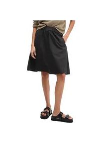 Marc O'Polo Webrock MARC O'POLO "aus Organic Cotton-Lyocell-Leinen-Mix", Damen, Gr. 34, schwarz, Obermaterial: 54% Baumwolle, 23% Lyocell, 23% Leinen, unifarben, l&auml;ssig geschnitten kurz, R&ouml;cke