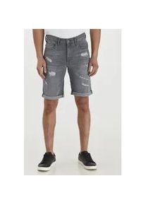 Jeansshorts Blend "BHDeniz", Herren, Gr. S, US-Gr&ouml;&szlig;en, blau (denim grau), Web, 98% Baumwolle, 2% Elastan, unifarben, normal kurz, Jeans Jeansshorts, Stilvolle 5-Pocket-Jeansshorts mit Destroyed-Effekten