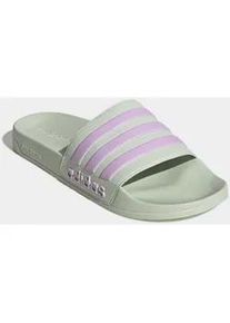 Badesandale Adidas SPORTSWEAR "SHOWER ADILETTE", Herren, Gr. 40,5, linen gr&uuml;n, bliss lila, bliss lila, Synthetik, Schuhe, Badelatschen