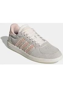 Sneaker Adidas SPORTSWEAR "BREAKNET SLEEK", Damen, Gr. 38,5, chalk wei&szlig;, blush pink, sanftes wei&szlig;, Leder, Synthetik, Schuhe Sneaker