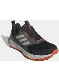 Trailrunningschuh Adidas TERREX "TRACEFINDER", Herren, Gr. 43, core schwarz, grau one, semi impact orange, Textil, Schuhe, Trail-Runningschuhe